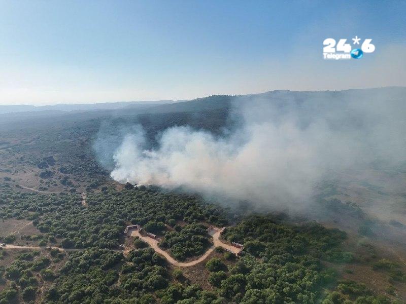🇮🇱 שרפת חורש פרצה בשטחי האש באזור אליקים. לוחמי האש פועלים באזור הסבוך ובתנאי שטח מורכבים. בשלב זה, אין א…