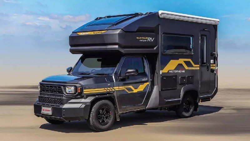 В Тайланде переделали грузовичок Toyota Hilux Champ в шестиместный кемпер