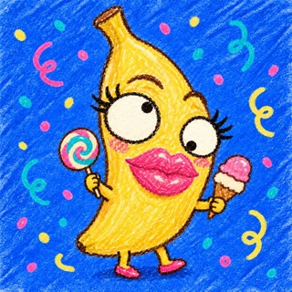 Telegram profile photo for BananaMama 🍌 Community | Промты | Нейросети | Оживи фото
