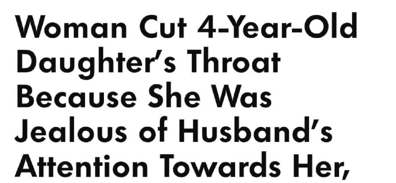 A case of extreme jealousy