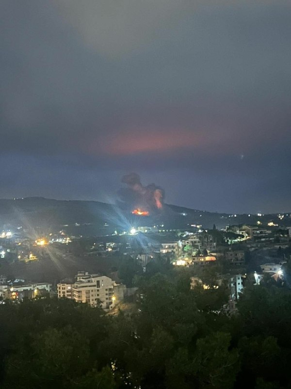 דחוף: מטוס הכיבוש פתח בפשיטה על העיירה כפר רומן, דרומית ללבנון