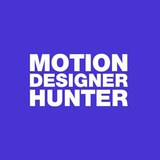 Логотип Motion designer hunter