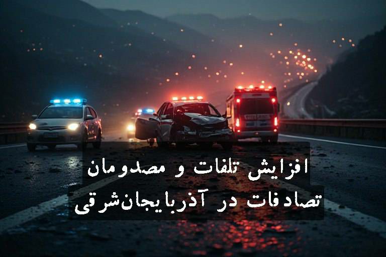 خبرگزاری صداوسیما آذربایجان شرقی / شبکه سهند: مدیرکل پزشکی قانونی آذربایجانشرقی از جانباختن ۲۹۱ نفر و مصدومیت ۷ هزار و ۲۹۰ نفر در حوادث رانندگی چهار ماهه نخست امسال