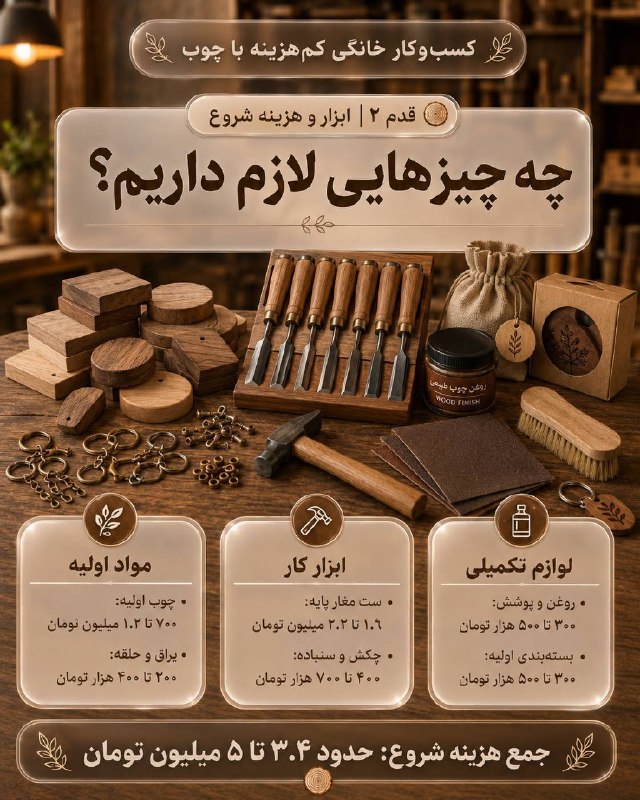 اخبار گیلان: ♦️با چند ابزار دستی، کمی چوب و کلی سلیقه می‌شه ساخت اکسسوری چوبی رو از خانه شروع کرد 🪵✨#چرخ_زندگی@akhbaregilan♦️با چند ا