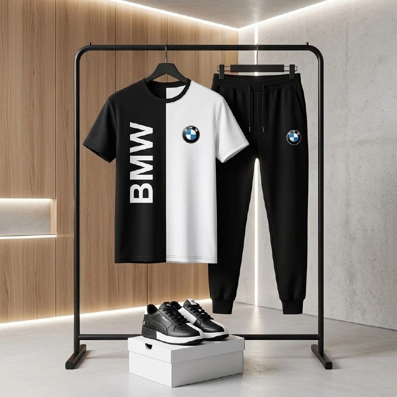 توییتی: ست تیشرت شلوار bmw مردانه مدل Noman🚗💨 ست تیشرت و شلوار مردانه BMW مدل Noman 💨🚗دنبال یه ست راحت، شیک و همهکاره میگردی؟