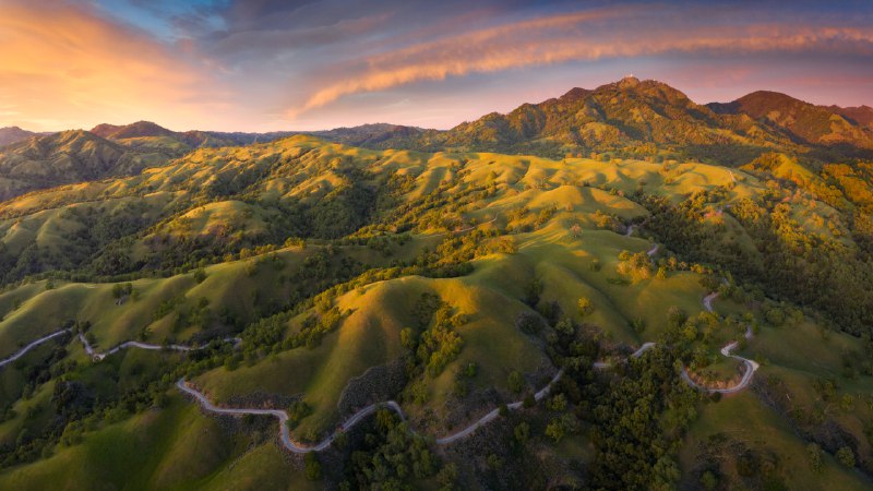 Twists and turns of Mount HamiltonMount Hamilton, near San Jose, California (© Jeffrey Lewis/TANDEM Stills + Motion)