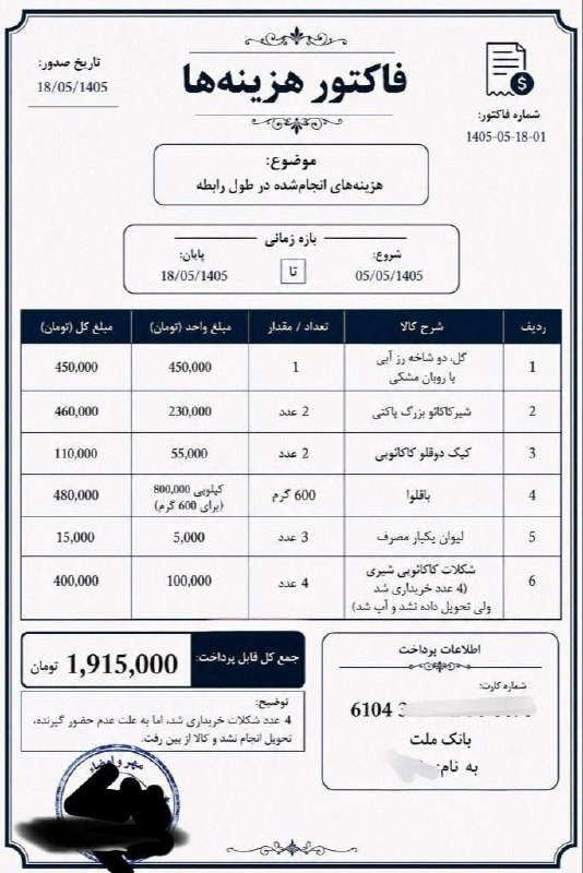 ادیـب فرهیـختـه: ‏ پسره:۵/۵/۵ با یه دختر وارد رابطه شده و نزدیک ۱۳ روز باهم تو رابطه بودن.بعد از اینکه کات کردن، آقا پسر یه لیست تهیه کرد