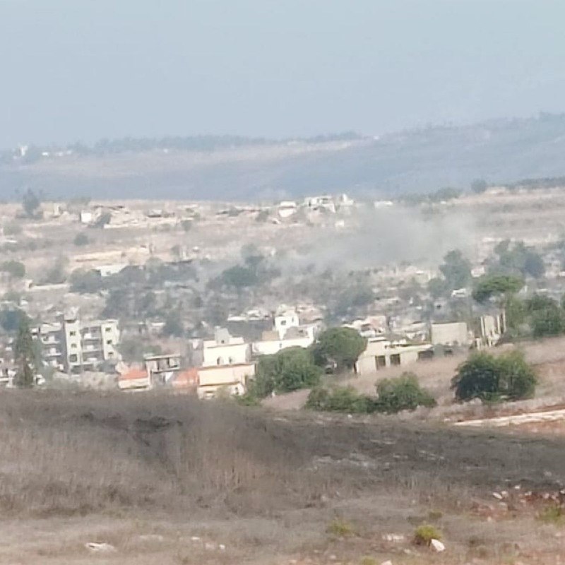 הפגזה ארטילרית בוצעה על היישוב כפר תבנית בג'בל עמל