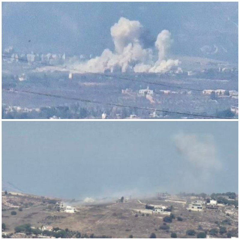 דחוף: הכיבוש מבצע שתי פעולות הפצצה עם מטענים בעיירות החולה וכפר תבנית מדרום ללבנון.