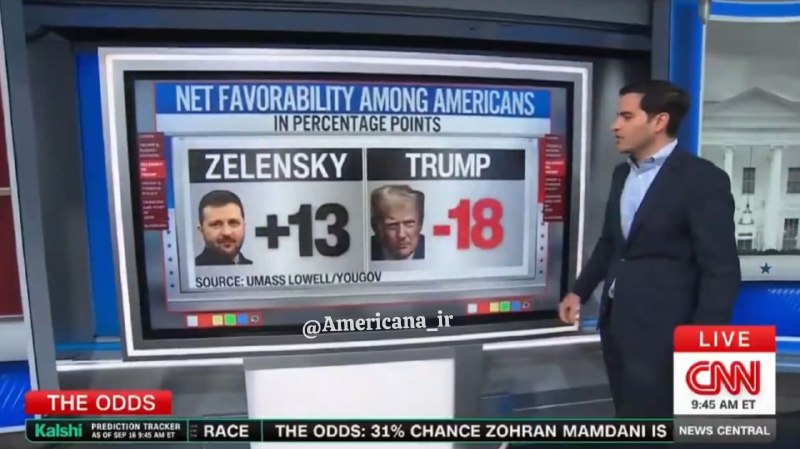 📸 Zelensky is more popular in America than Trump