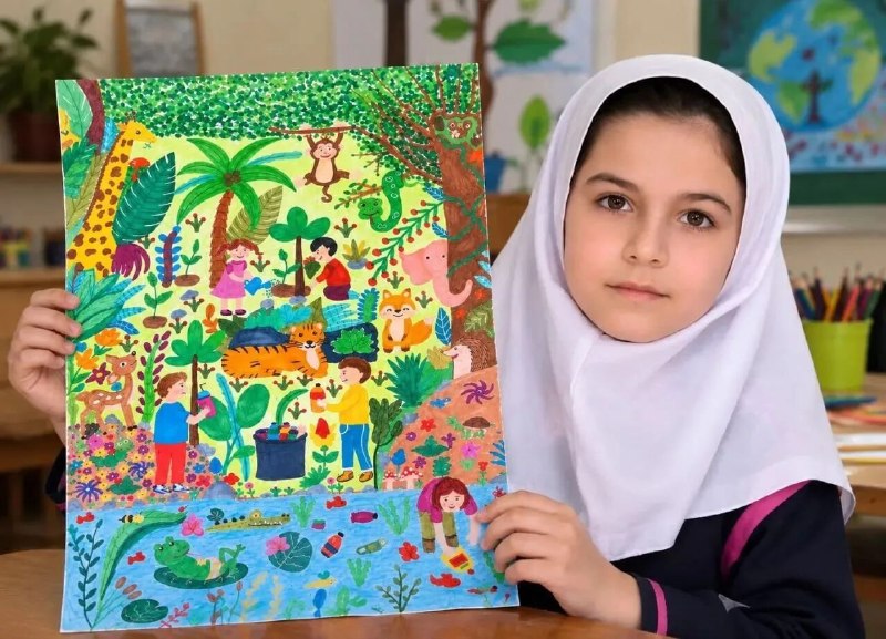 בתו של חוזסטאני זכתה בפרס ציור מיוחד של יוניסף