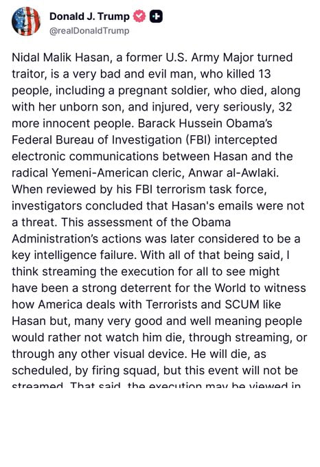 flash. President Trump says executive event will not be streamed.
