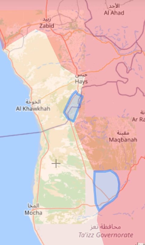 —️🇸🇦/🇾🇪 חדש: כוחות אנסאראללה (חות'ים) כבשו את העיירות אל-אוראש ומפרק אל-מוחה, על כביש 423 לעיר הנמל מוח'ה