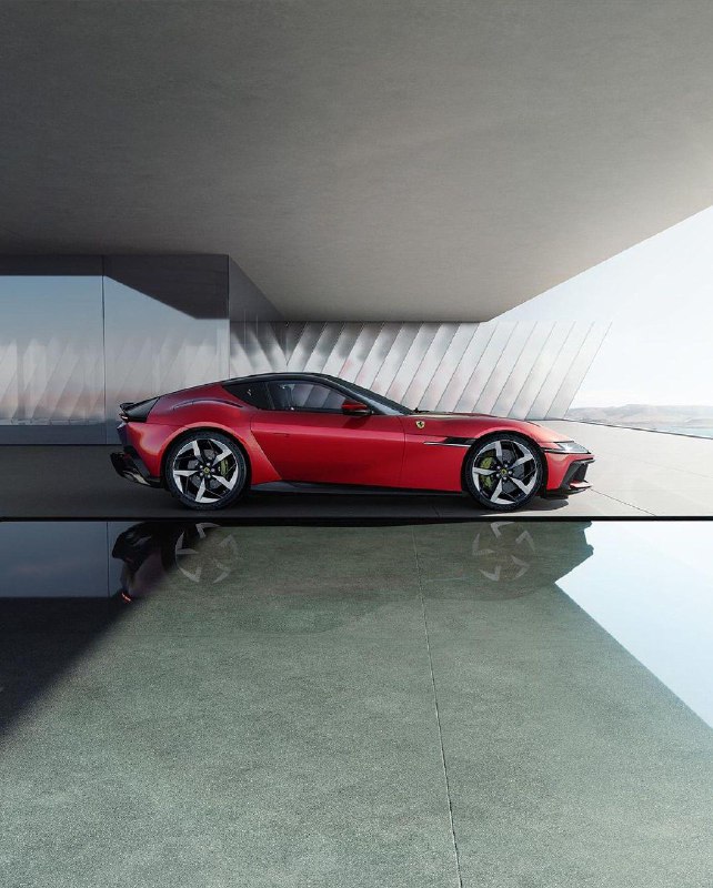 The new front engined Ferrari V12 3