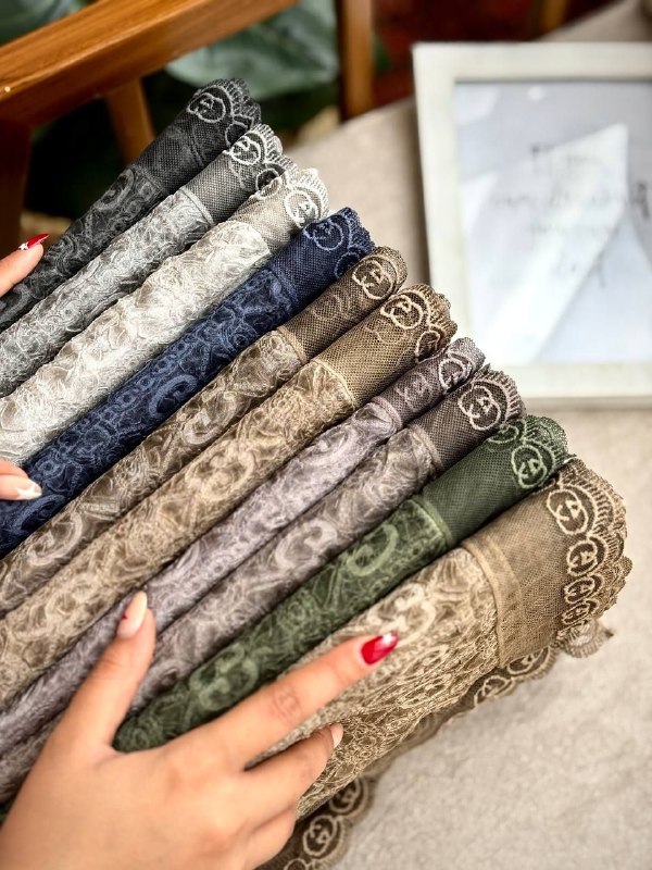 Orkide Scarf: 🪙منحصر به فرد باش🪙🪙New Collection OrkideScarf🪙🔠پارت جدید 🔠شال حریر پفکی لب دانتل 🔠 اصلا لیز نیست🔠سایز80*200سانتیمتر🔠کیفی