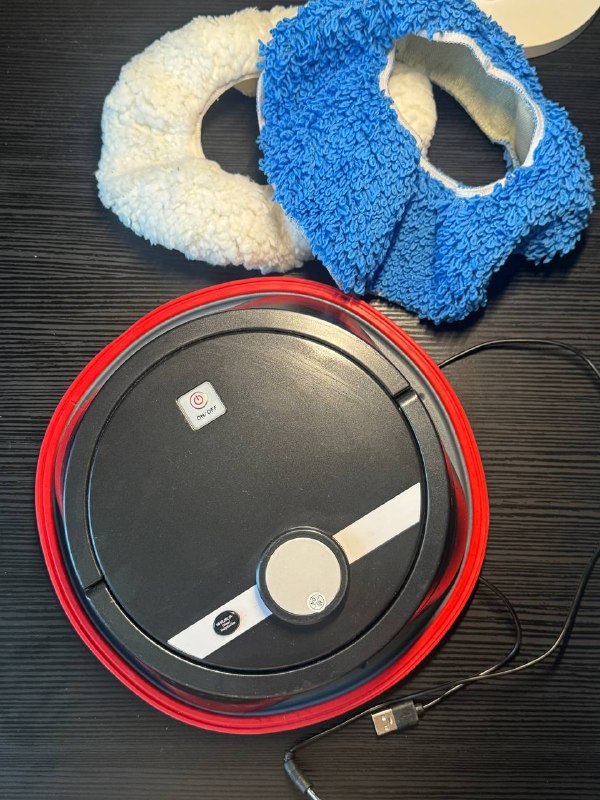 Робот-мойщик полов. С двумя новыми тканевыми насадками — фото 1