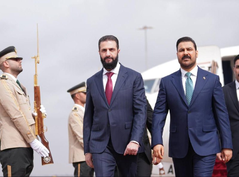 رئيس الوزراء علي الزيدي يغادر العاصمة بغداد متوجهاً إلى سوريا في زيارة رسمية على رأس وفد رفيع المستوى