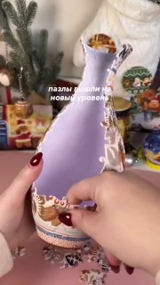 А вот самый интересный вариант ваза из пазлов Производители уверяют, что можно использовать как обычную вазу. Но я бы, пожалуй, не рисковала с водо... - изображение 3 - ваза, telegram, view