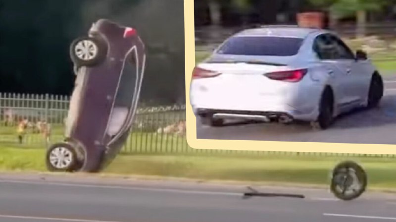 🚗💥 Сила, но не контроль – иначе под названием «Infiniti Drift Fail Sends CR‑V