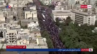 🔴 חלק מתמונות הלוויה של מנהיג המהפכה לשעבר
