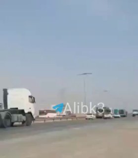 ציוד צבאי איראני מח'וזסטן לכיוון גבול כווית.