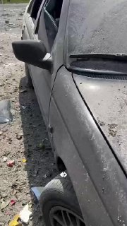 Footage shows the immediate aftermath of the American-Israeli attack on