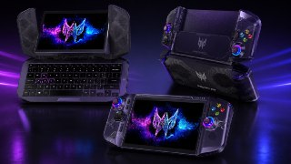 Acer представила портативную консоль DualPlay Mini с... клавиатурой?В сложенном виде консоль выглядит вполне привычно, но лёгким движением руки из неё можно вытащить полноценную клавиатуру и играть. Диагональ экрана составляет 8 дюймов, поэтому клавиатура 
