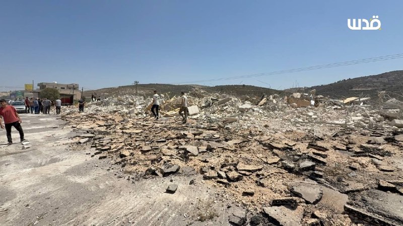 טבח ההריסה... ההשפעות של הריסת חנויות מסחריות על ידי הכיבוש בכפר אנזה, דרומית לג'נין