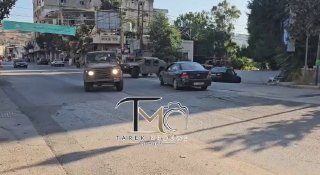 הרגע שבו עזב צבא לבנון את העיר נבטי לאחר פריסה של כשעה וחצי