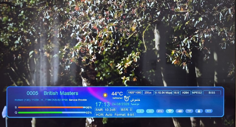 ماهواره استور: فید مسابقات گلف 📡 Eutelsat Hotbird 13B/13C/13G @ 13.0°E📶 11058 H 7200🆔 IMG 1 EU🔑 CW: FE B6 67 1B AF 57 F3 F9⬛️با ما یک گ