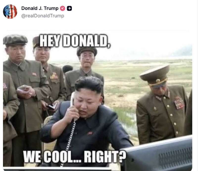— 🇺🇸/🇰🇵 הנשיא טראמפ בנושא Truth Social: