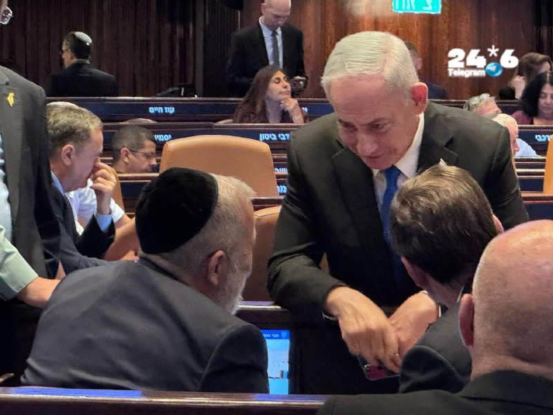 נתניהו הגיע לכנסת להצביע על חוק יסוד לימוד תורה