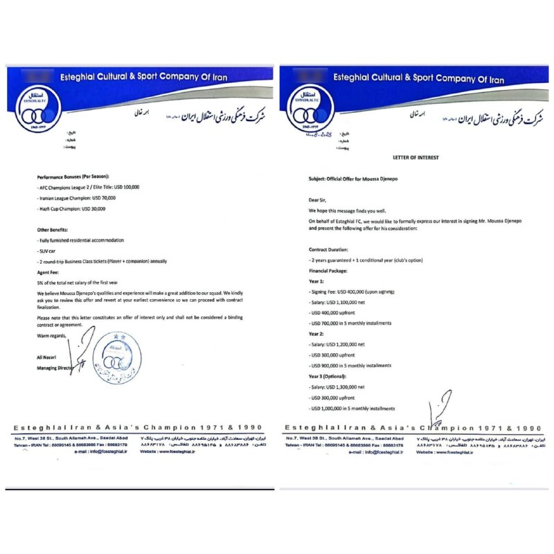 هواداران ارتش سرخ: #یادآوری قرارداد موسی جنپو ۴ میلیون‌دلاره‌‌. الانم شکایت کرده پولشو میخواد پرسپولیس امسال هزینه‌ای که برای رضایتنامه‌ها 