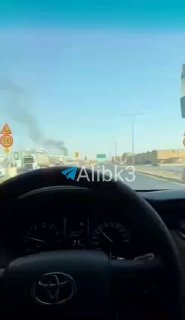 New scenes of smoke rising in Riyadh.