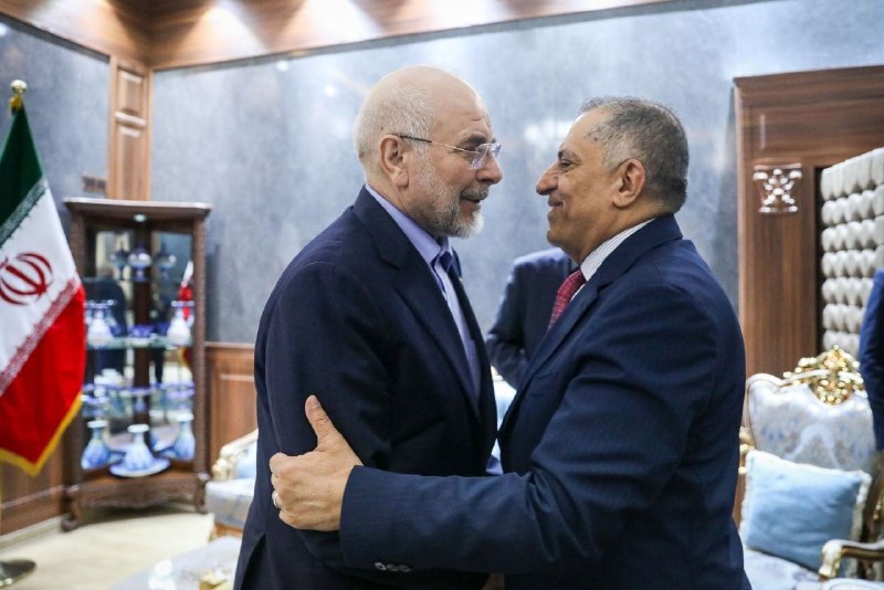 شهرآرانیوز: 🔶دیدار قالیباف با مشاور امنیت ملی 🔹 رئیس مجلس شورای اسلامی در جریان سفر به کشور عراق با مشاور امنیت ملی این کشور دیدار و