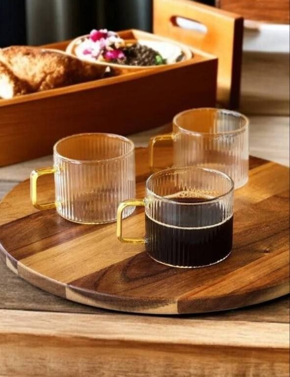 🔴 پخش بهنام 🔴: 🛒نام کالا: #دبل شات پیرکس شیار دار دسته طلایی🖇️کد حسابداری:۳۱-۷۲۰💵قیمت:۱۲۹ت📦تعداد در کارتن:۴۸سفارش كالا با شمارهاى زير ت