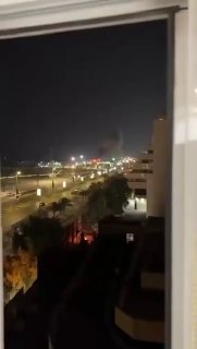 —️🇺🇸/🇮🇷 צפו: צילומי תקיפות של ארה"ב פוגעות בנמל בנדר עבאס