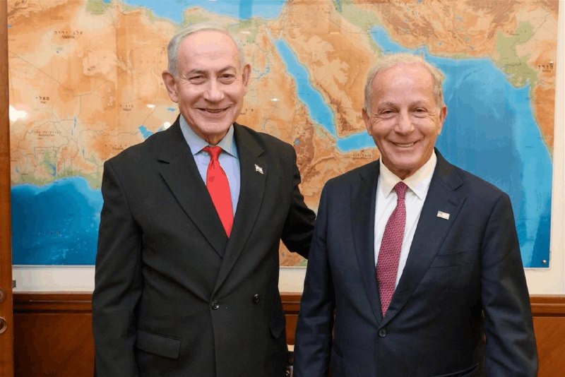 השגרירות האמריקאית בירושלים: השגריר האמריקני בלבנון, מישל עיסא, והשגריר האמריקני בישראל, האקבי, נפגשו עם נת…