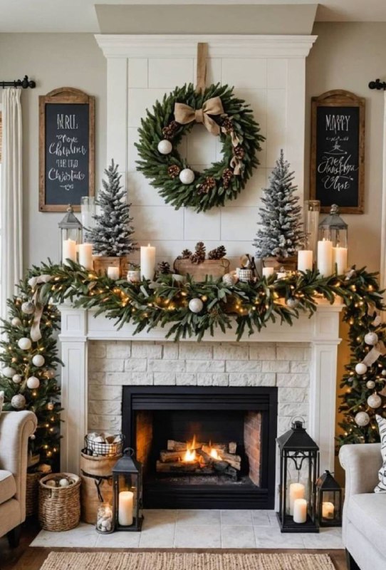 Декоративные новогодние венки Встречать гостей или создавать настроение новогодний венок справится с обеими задачами. Он первым дарит ощущение праз... - изображение 3 - венок, заснеженный, венки