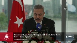 Turkish Foreign Minister Hakan Fidan on Israel: