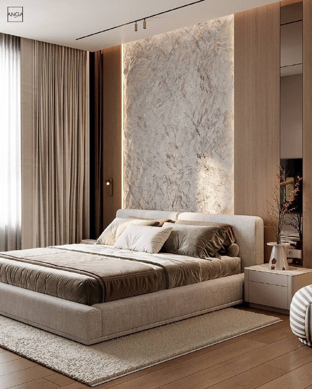 Элегантна спальня в спокойных оттенках | Дизайн | Интерьер | Ремонт - изображение 1 - элегантна, спальня, спокойных