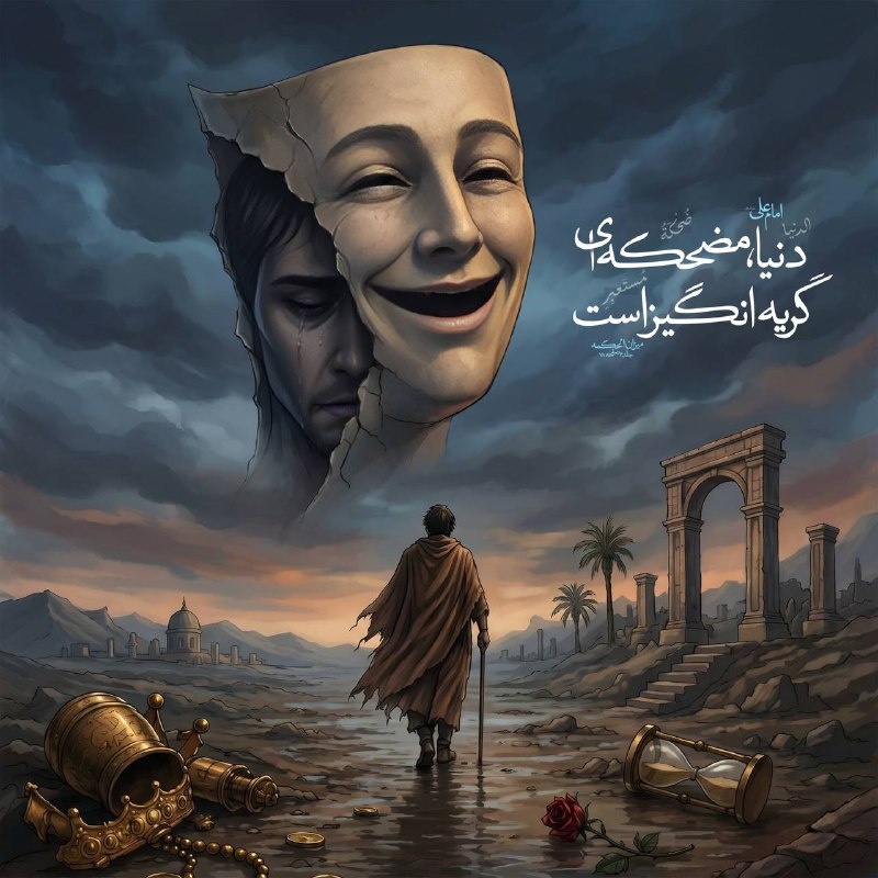 IAURASHT: 💠امام على عليه السلام 🔹الدنيا ضُحْكَةُ مُستَعبِرٍ 🔸دنيا، مضحكه‌اى گريه انگيز است 📗ميزان الحكمه جلد 4 صفحه 78🎓 | روابط عم
