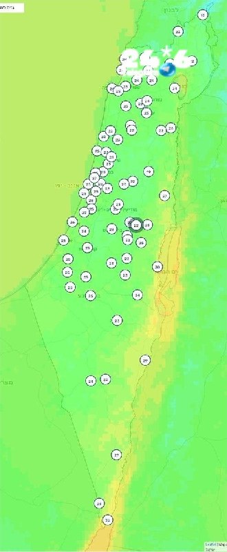 🇮🇱 תחזית מזג האוויר להיום: היום עדיין חם מהרגיל אבל את שיא גל החום כבר עברנו והיום הטמפרטורות מעט ירדו. ב…