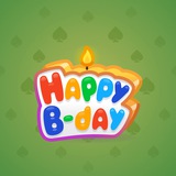 B-Day Candle #7