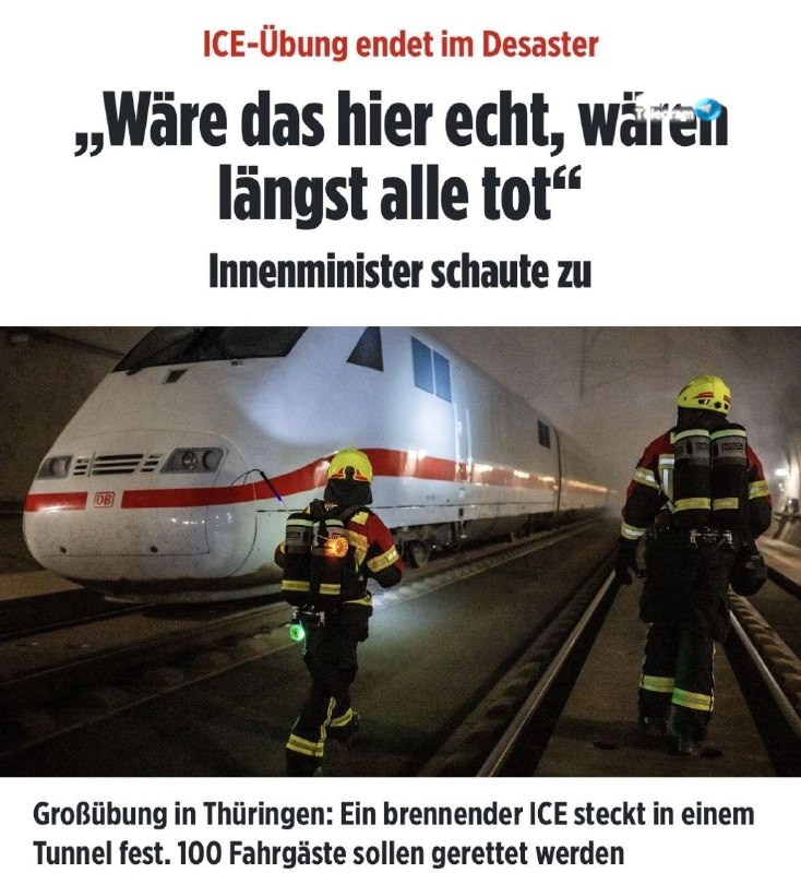 🇮🇱 במהלך תרגיל בגרמניה, הגיעו המחלצים לזירת האירוע רק כעבור שעתיים. בגרמניה נערך תרגיל נרחב בהשתתפות יותר…