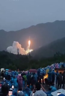 A Chinese rocket was struck by lightning shortly after launch from Xichang on 23 July 2026.