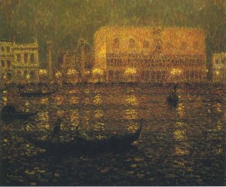 Henri Le Sidaner"Le Grand Canal"1906 #Sidaner