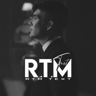 Telegram profile photo for • 𝗥𝗧𝗠 𝗧𝗘𝗫𝗧 •