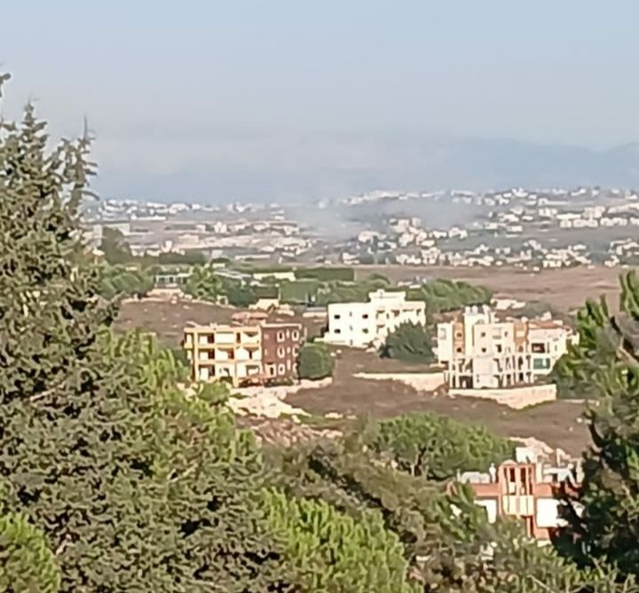 דחוף: הפצצת ארטילריה כיבוש את העיירה כפר תבנית בדרום לבנון.