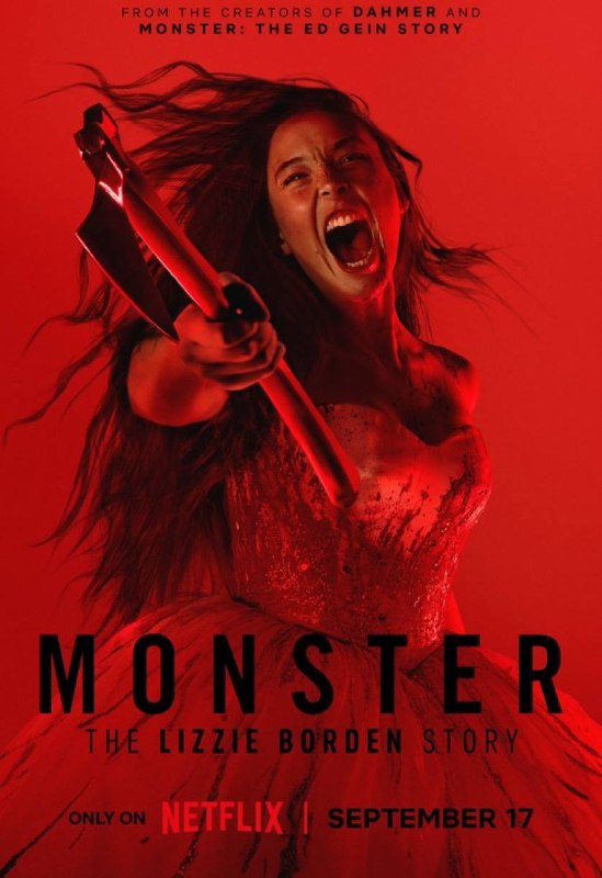 Ariamovie: ♨️ اولین تیزر سریال «MONSTER: The Lizzie Borden Story» ▪️این فصل جدید از مجموعه Monster به داستان لیزی بوردن میپردازد؛